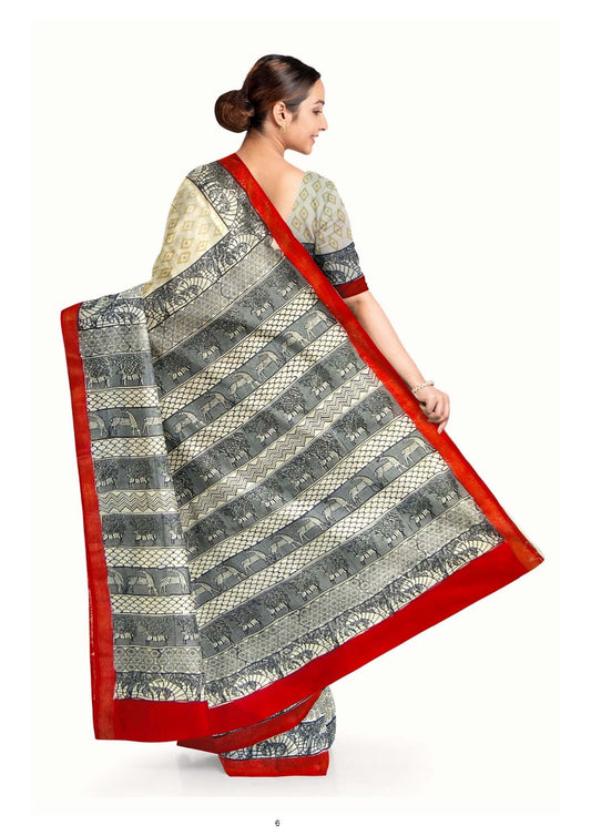 Gwalior Fort Heritage Saree – Royal Handcrafted Saree Inspired by Gwalior’s Majestic Architecture